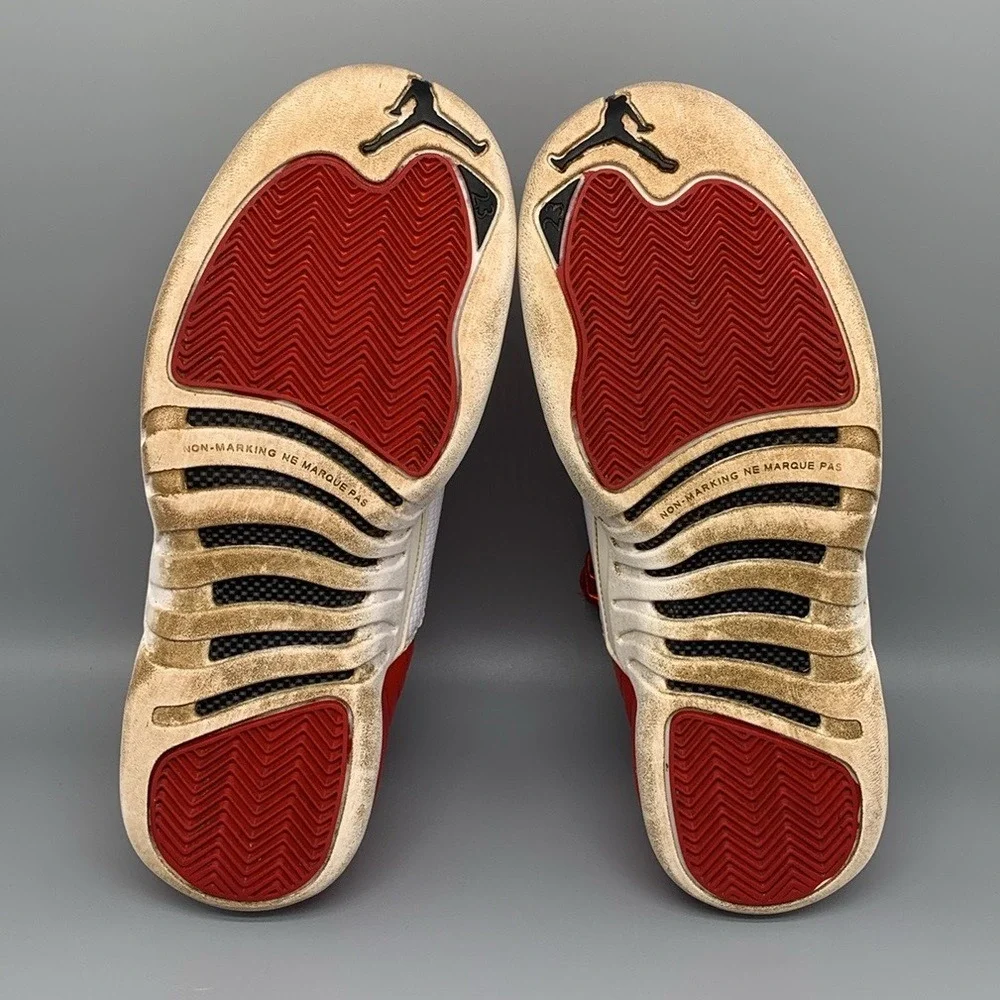 Jordan 12 Retro Gym Red Basketball Shoes 153265-600 Youth Sz 7Y / Women's Sz 8.5